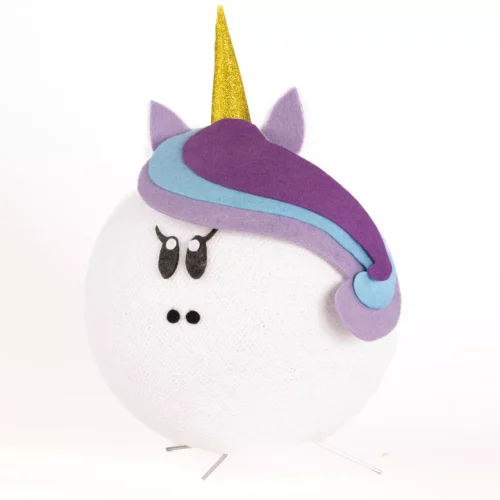 Lampada a forma di UNICORNO