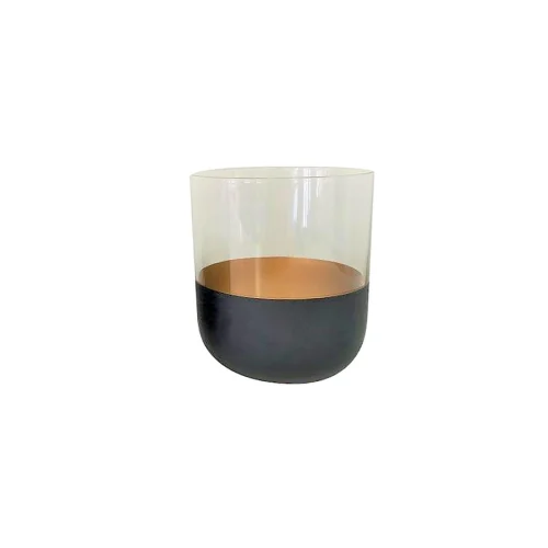 Set bicchieri da aperitivo nero e oro